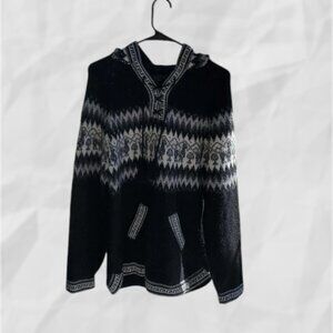 Peruvian Wonders Nordic Alpaca Blend Zip Sweater - Hygge Winter Vibes - cozy